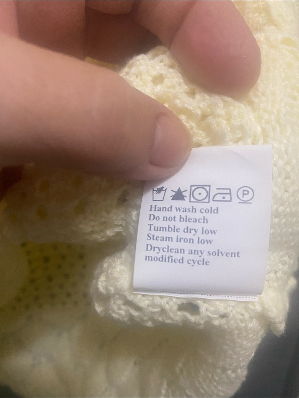 Cream Crochet Knit Sleeveless Tank Top - Picture 14 of 14
